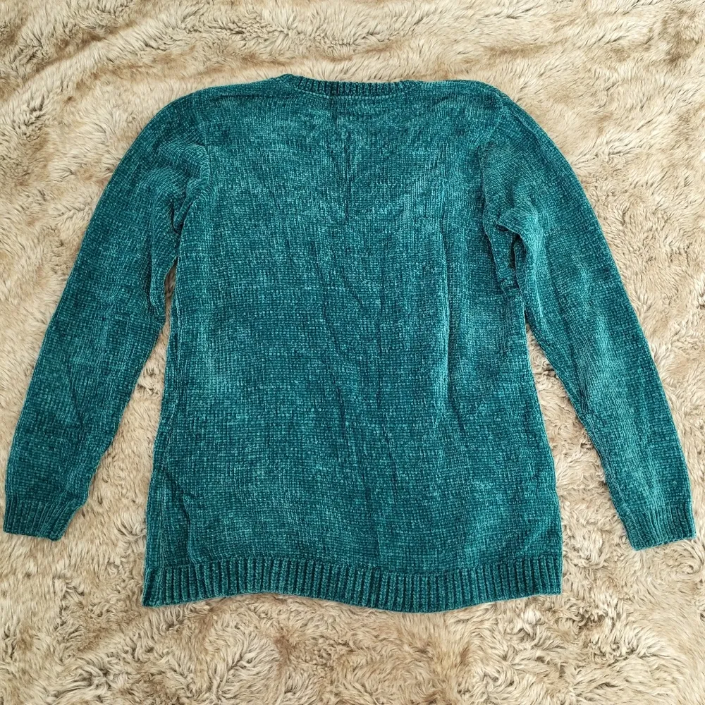 Napa Valley Knit Sweater Teal Size Petite Large - Image 6