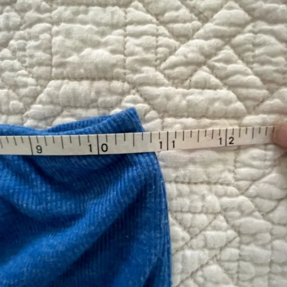 Hurley Abstract Print Blue Background Strapless‎ Maxi Dress Size Small - Image 4