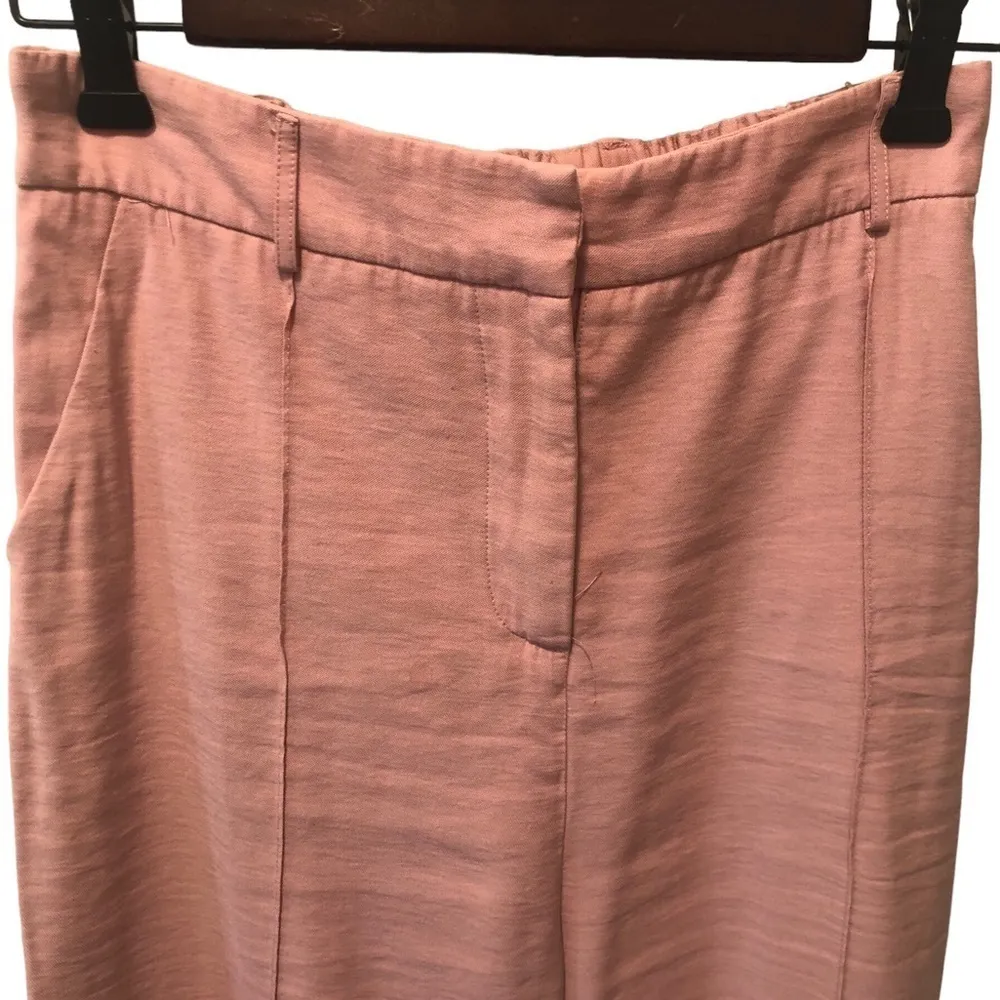 Princess Polly Kirstyn Pants Size 8X31” Pink Straight Leg High Waisted Preppy - Image 5