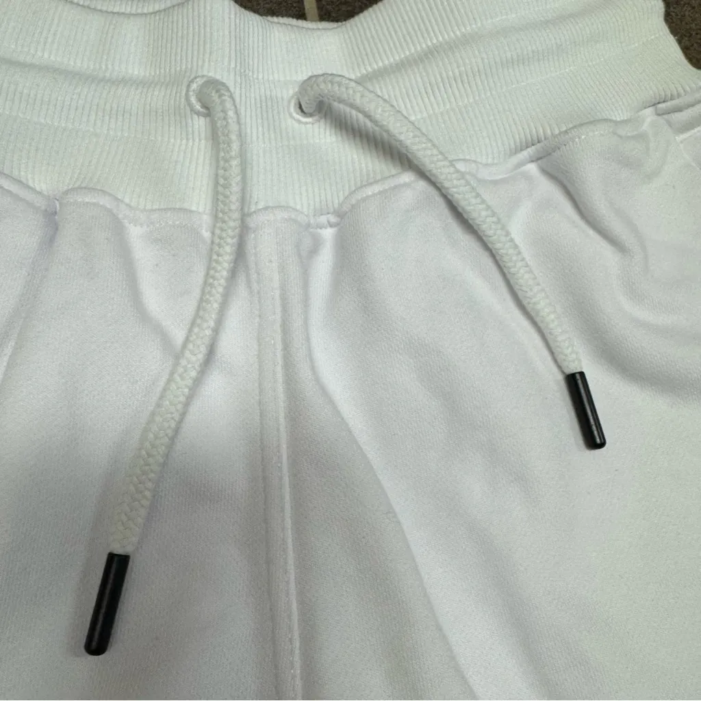 NEW Oner Active Classic Shorts Pull On Drawstring Sweatshorts White Small S - Image 7