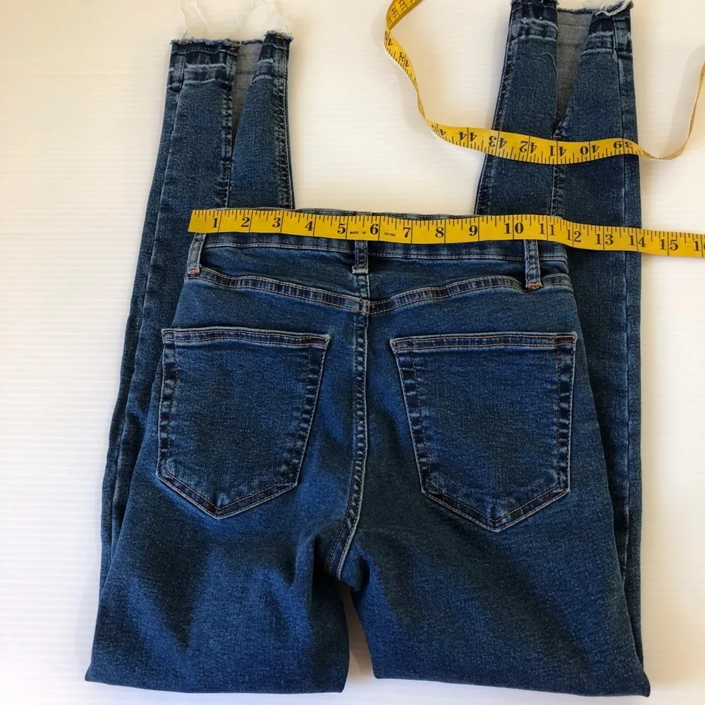 Topshop Jamie HR Moto Split Hem Stretch Jeans, 25 - Image 7