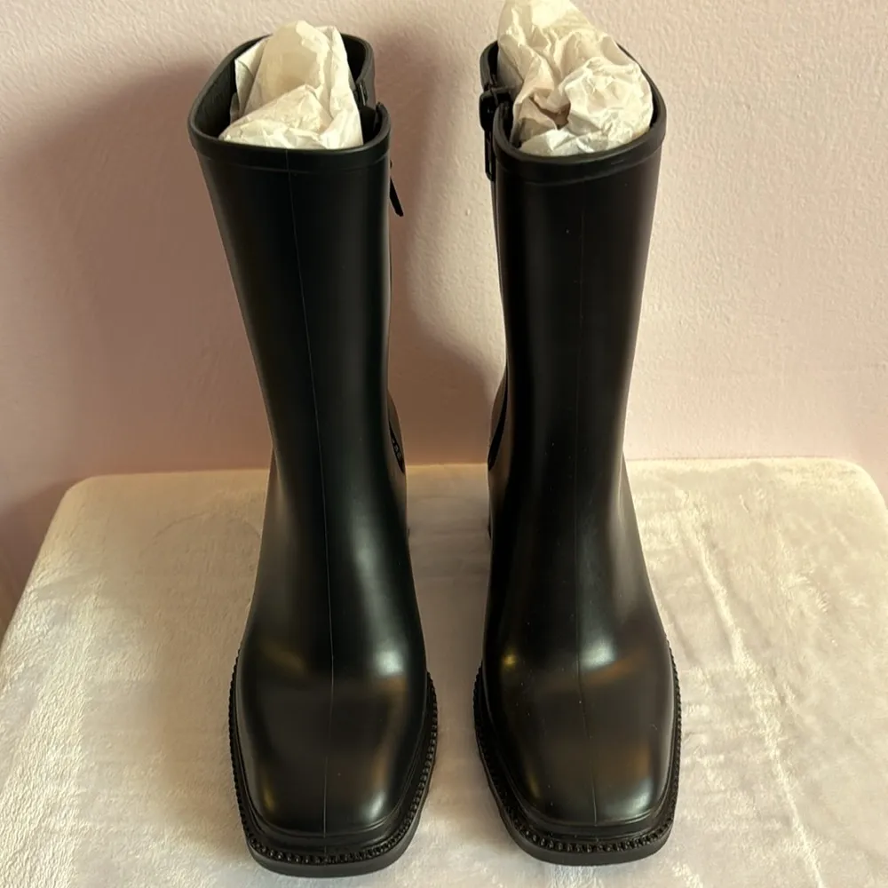I.N.C International Concepts Everett Square Toe Rain Boots Size 7M - Image 7