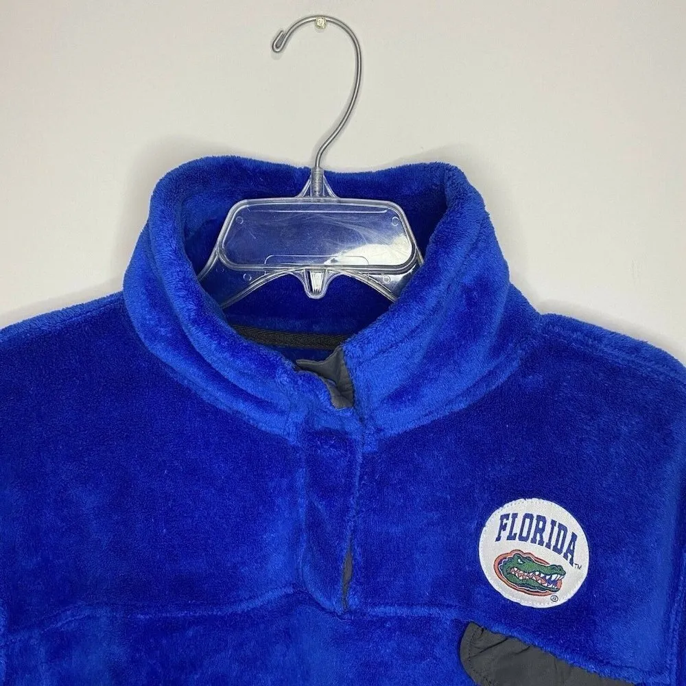 Pro Edge Size XL 1/4 Snap Blue Fleece University of Florida - Image 3