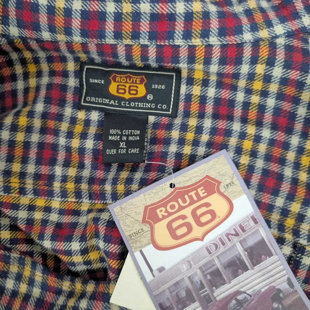 New Old Stock Ladies' Flannel Plaid Shirt Jacket XL - Image 2