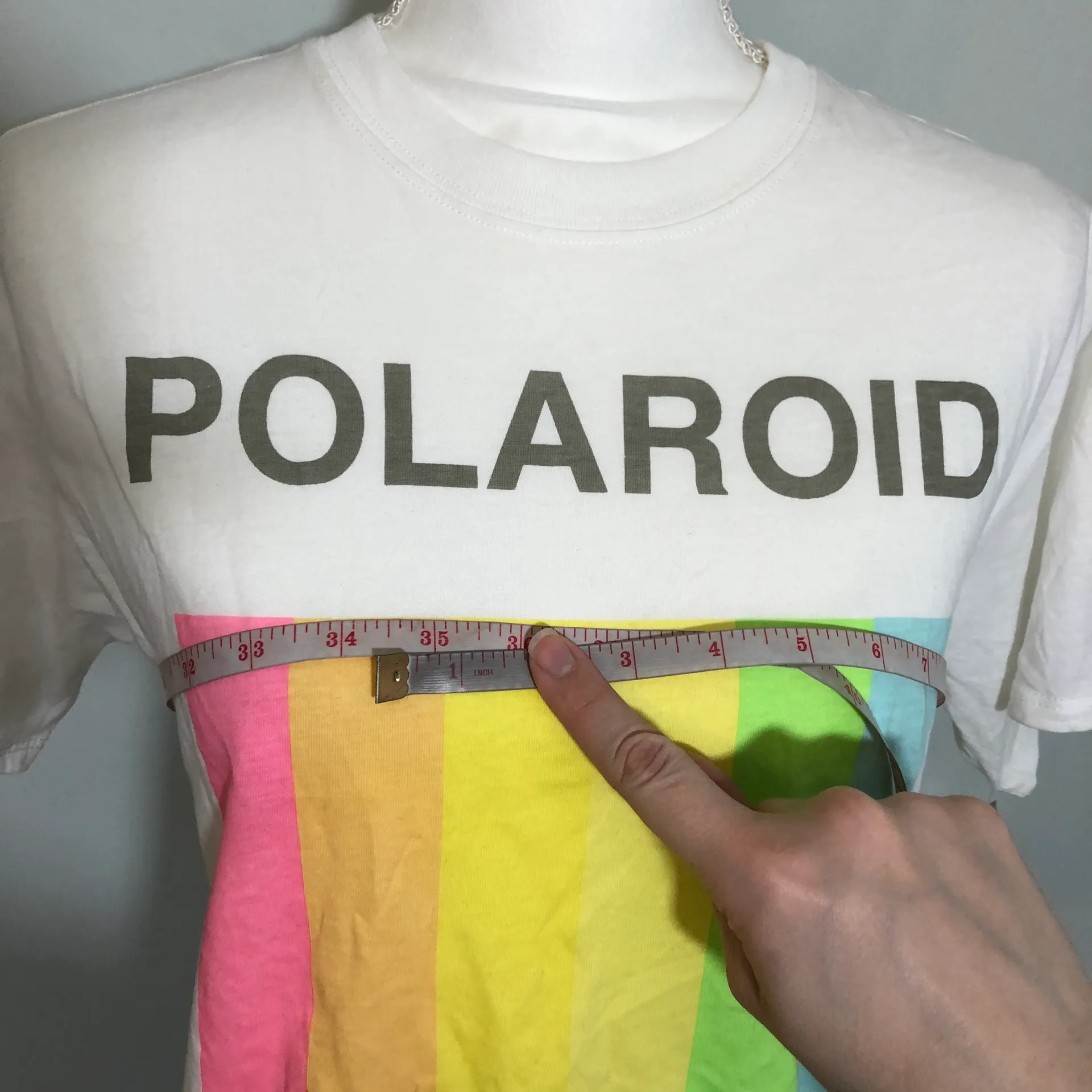 NWT Polaroid White Short Sleeve Babydoll Tee New - Image 5