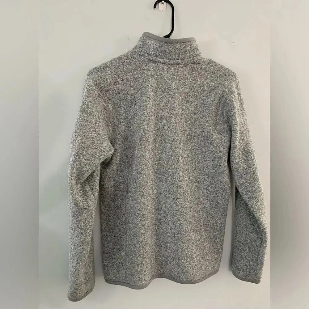Patagonia Better Sweater Quarter Zip Pullover Fleece Jacket Gray Size S M - Image 5