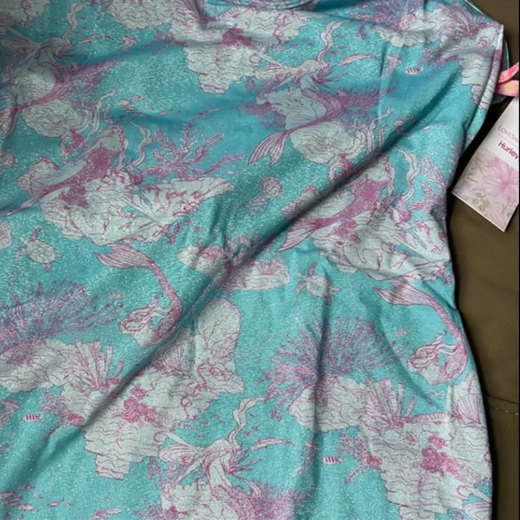 Nwt loveshackfancy x Hurley luau mermaid floral metallic braided halter dress - Image 5