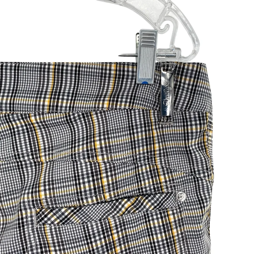 Daily Sports Of Sweden Performance Golf Pants Bumble Bee Plaid Size 12 - Image 8