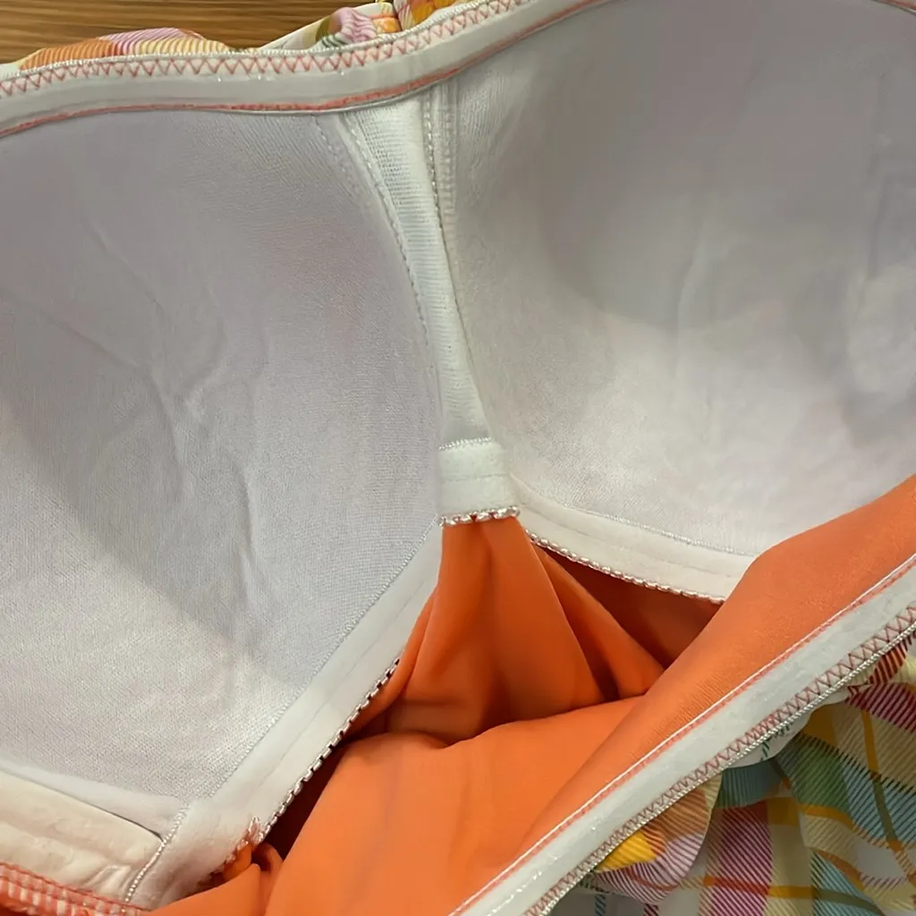 Bleu Rod Beattie Plaid Hip to Be Square One-Piece Swimsuit Womens size 6 Beach - Image 6