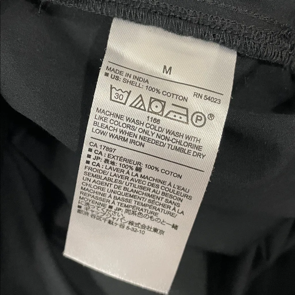 Banana Republic Black Cotton Poplin Shirtdress Dress - Image 9