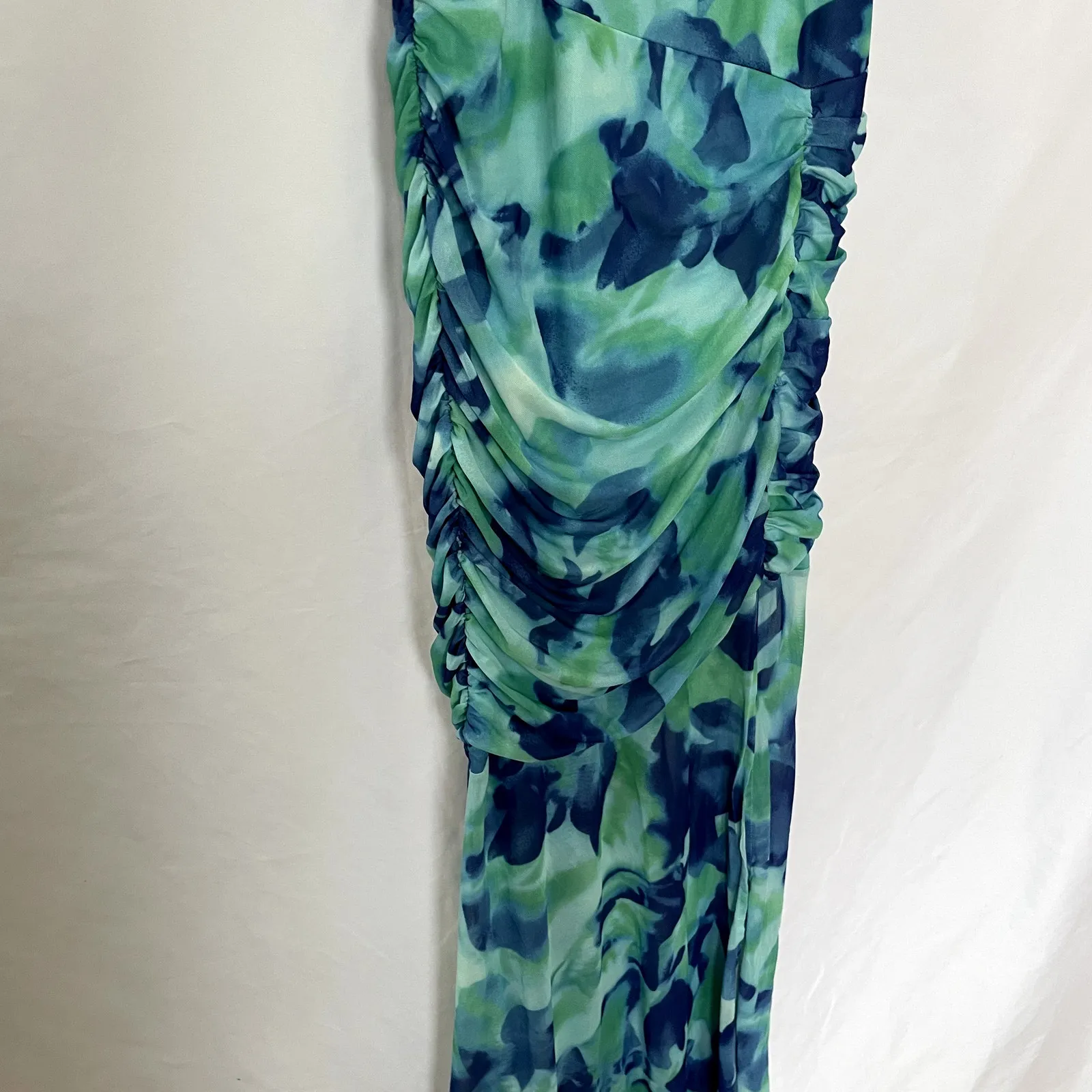 Hello Molly green blue fairy core maxi bodycon dress women's size M prom elegant Size M - Image 3