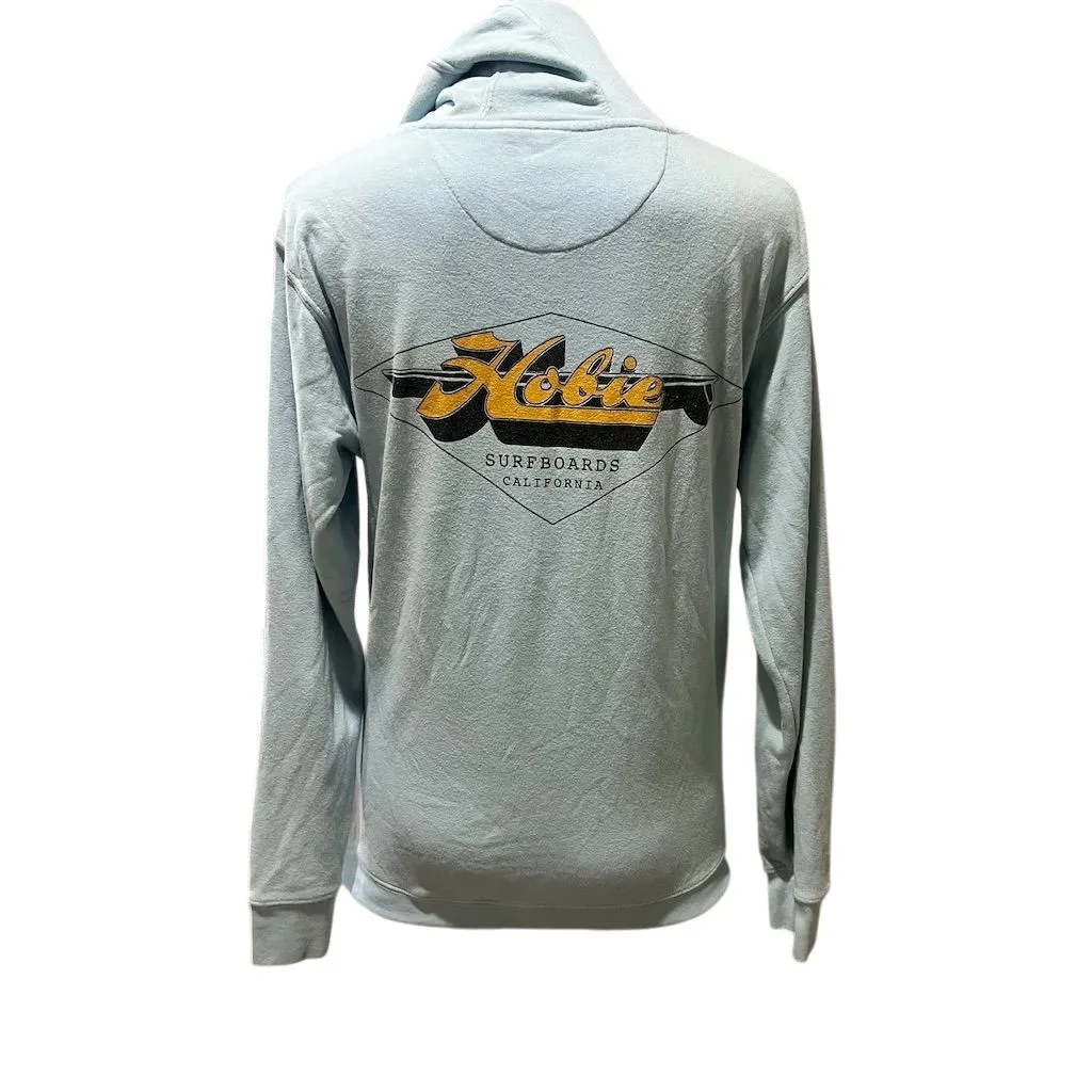 Hobie Unisex Pullover Hoodie Standard Blue California Surf Theme Fleece - Image 5