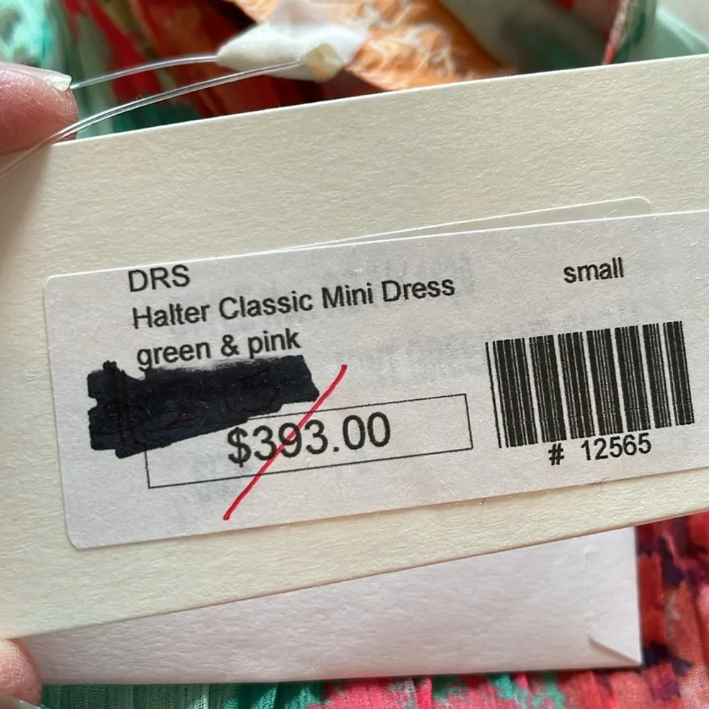 Rococo Sand Ivy Halter Mini Dress NWT Green - Image 11