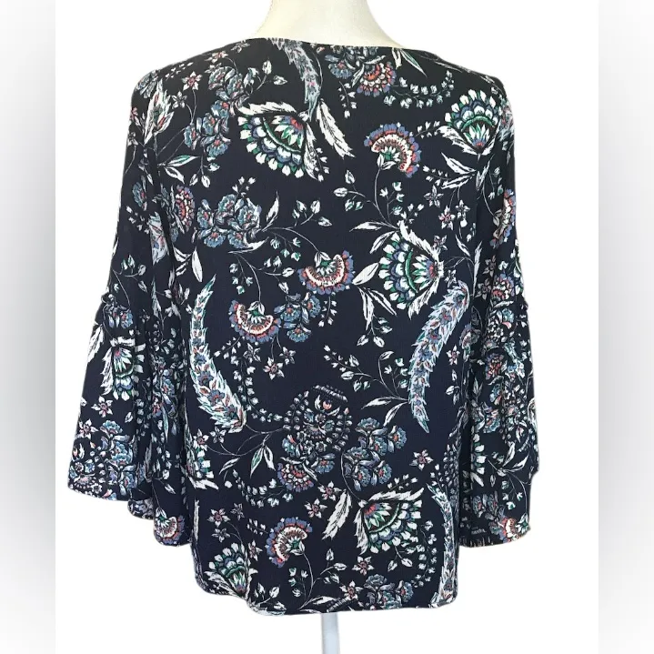 Allison Joy Navy Floral Blouse - Image 2
