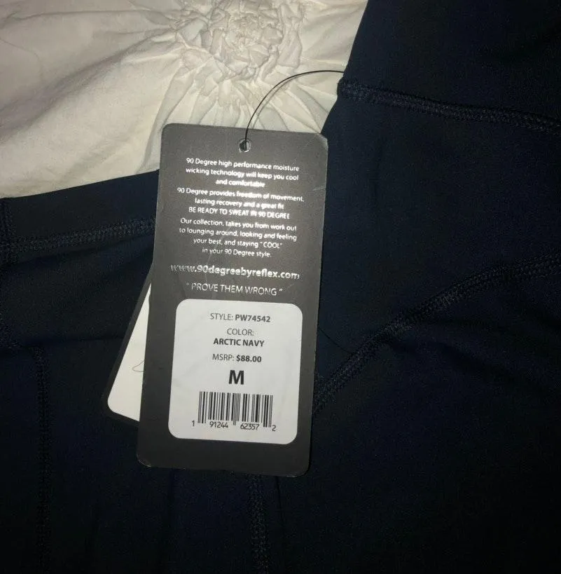 90 Degrees by Reflex Navy Leggings - Image 4