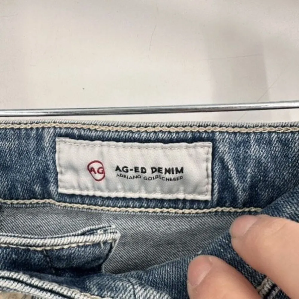 AG Jeans The Farrah Skinny Ankle high rise Blue Medium Wash‎ Whiskering Size 26R - Image 4