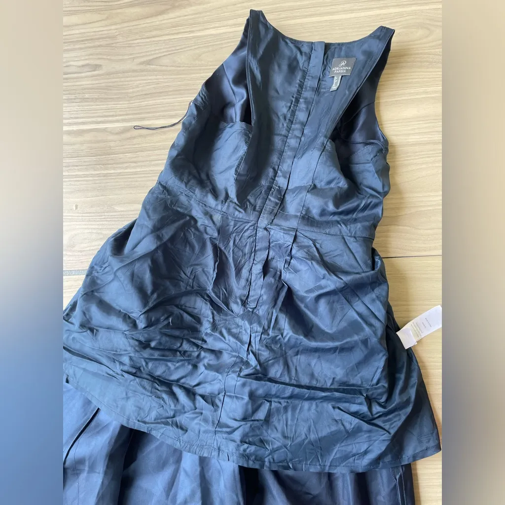 Adrianna Papell Navy Blue Maxi Dress - Image 12