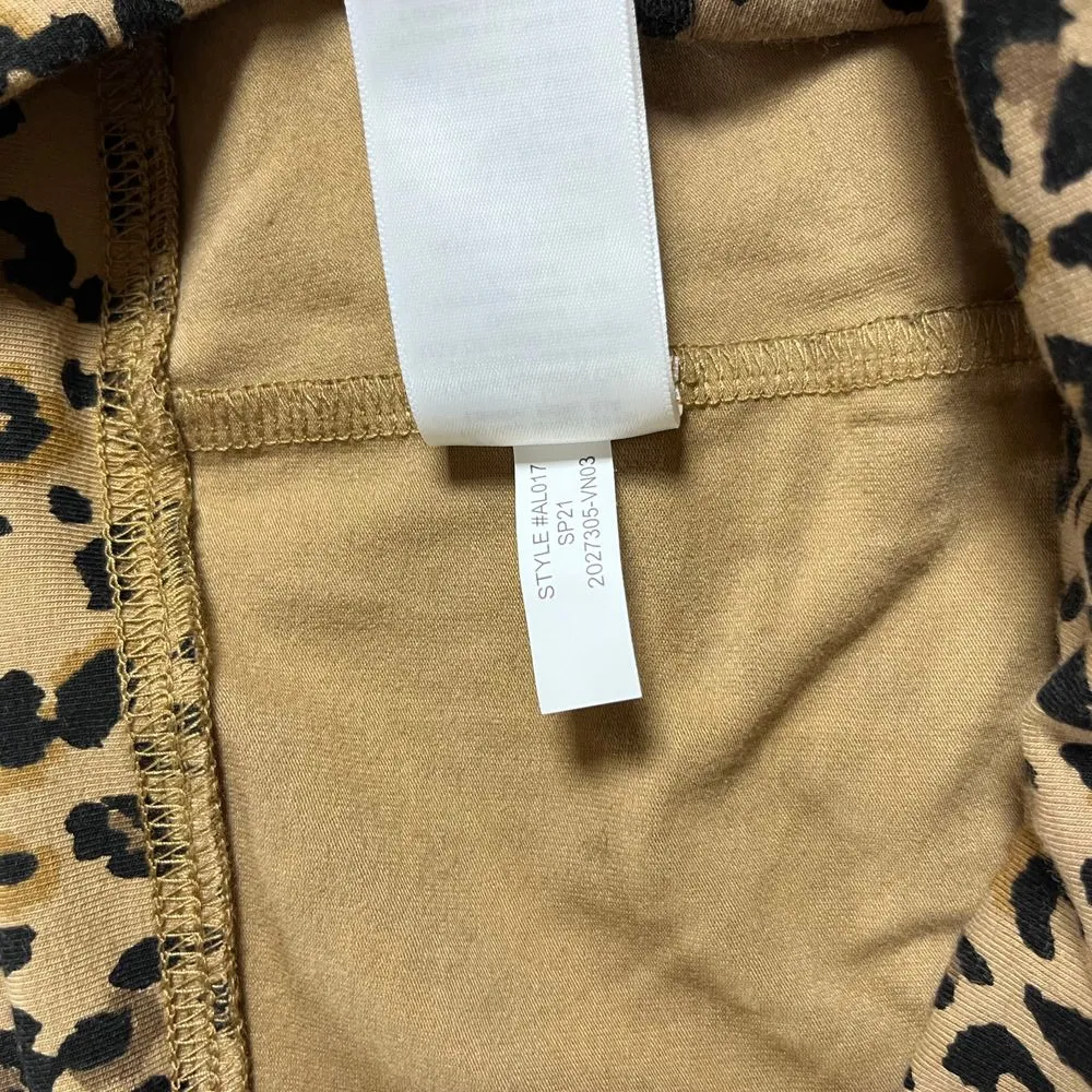 J. Crew NWOT Cropped Leopard‎ Leggings Cotton Women's Size Small - Image 8