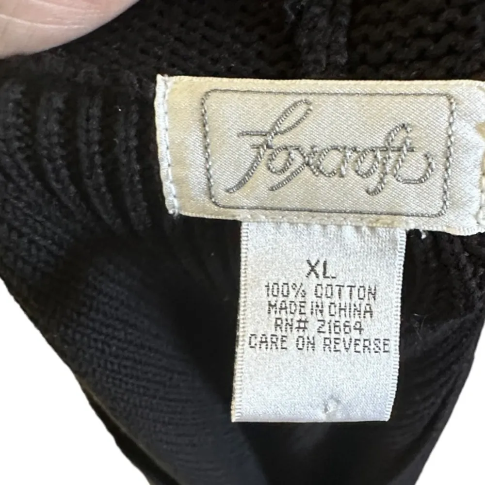 Foxcroft Black‎ Cotton Sweater Vest - Image 4