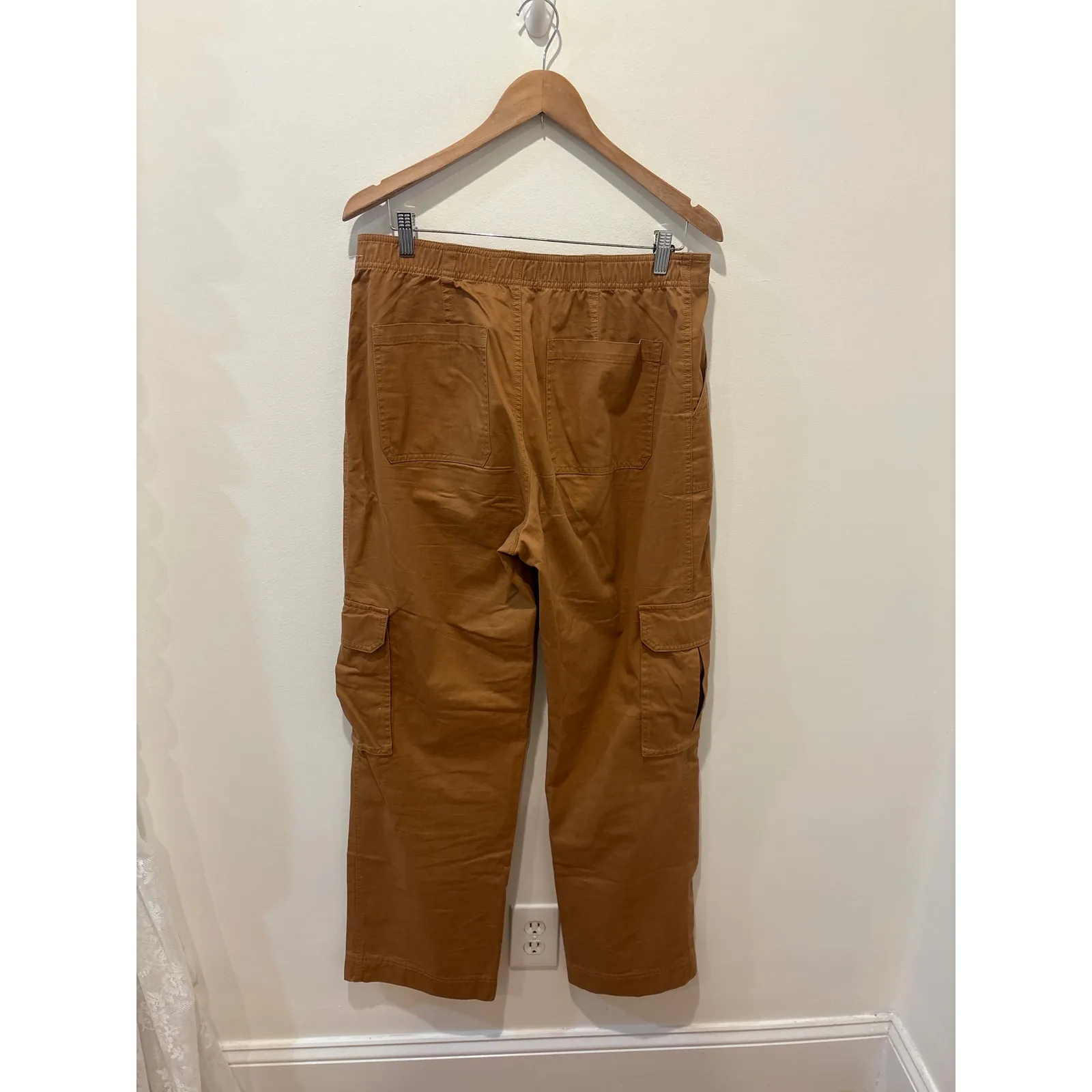 Abercrombie Fitch Womens Cargo Pants Brown Size 31/L Utility Cropped - Image 3