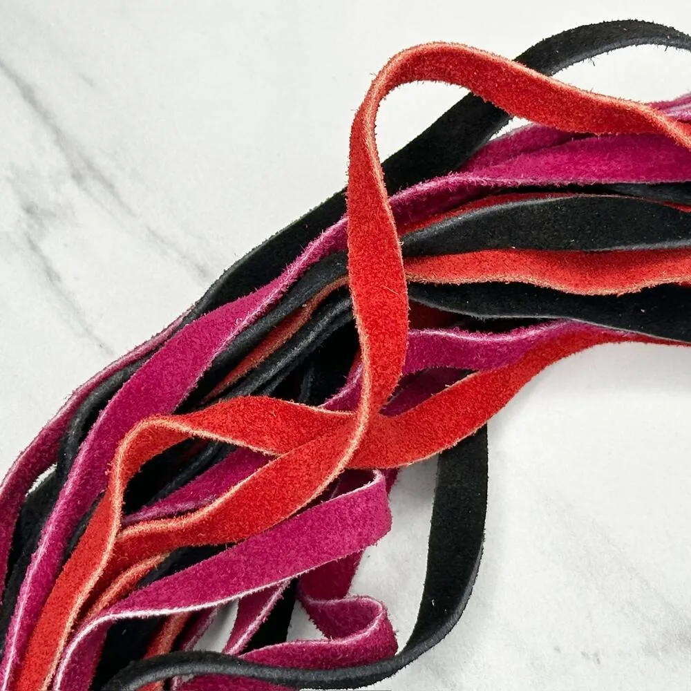 Vintage Strappy Belt with Unique Leaf Buckle ✨ Pink - Image 8