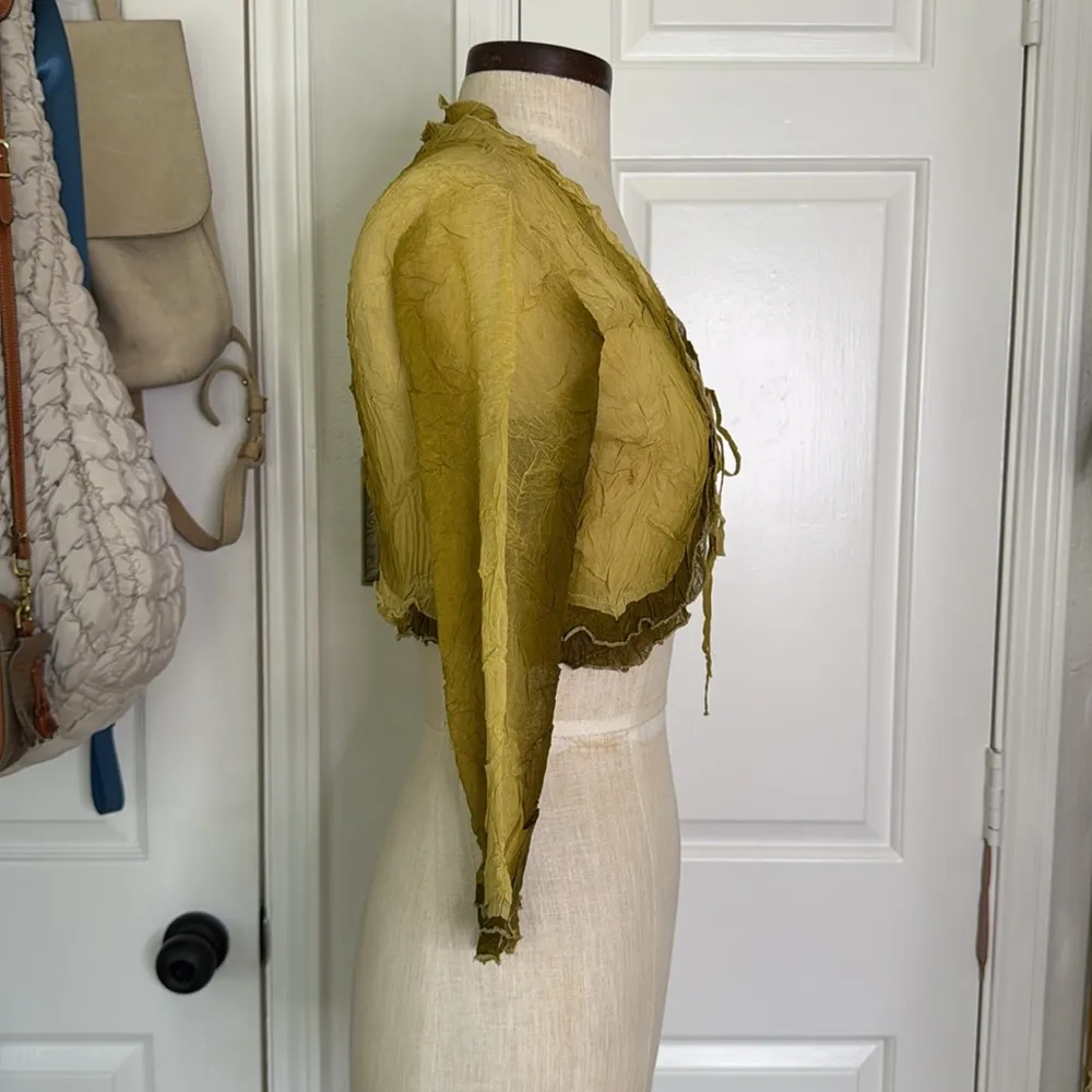 Komarov tie front balero cardigan y2k inspired Green - Image 9