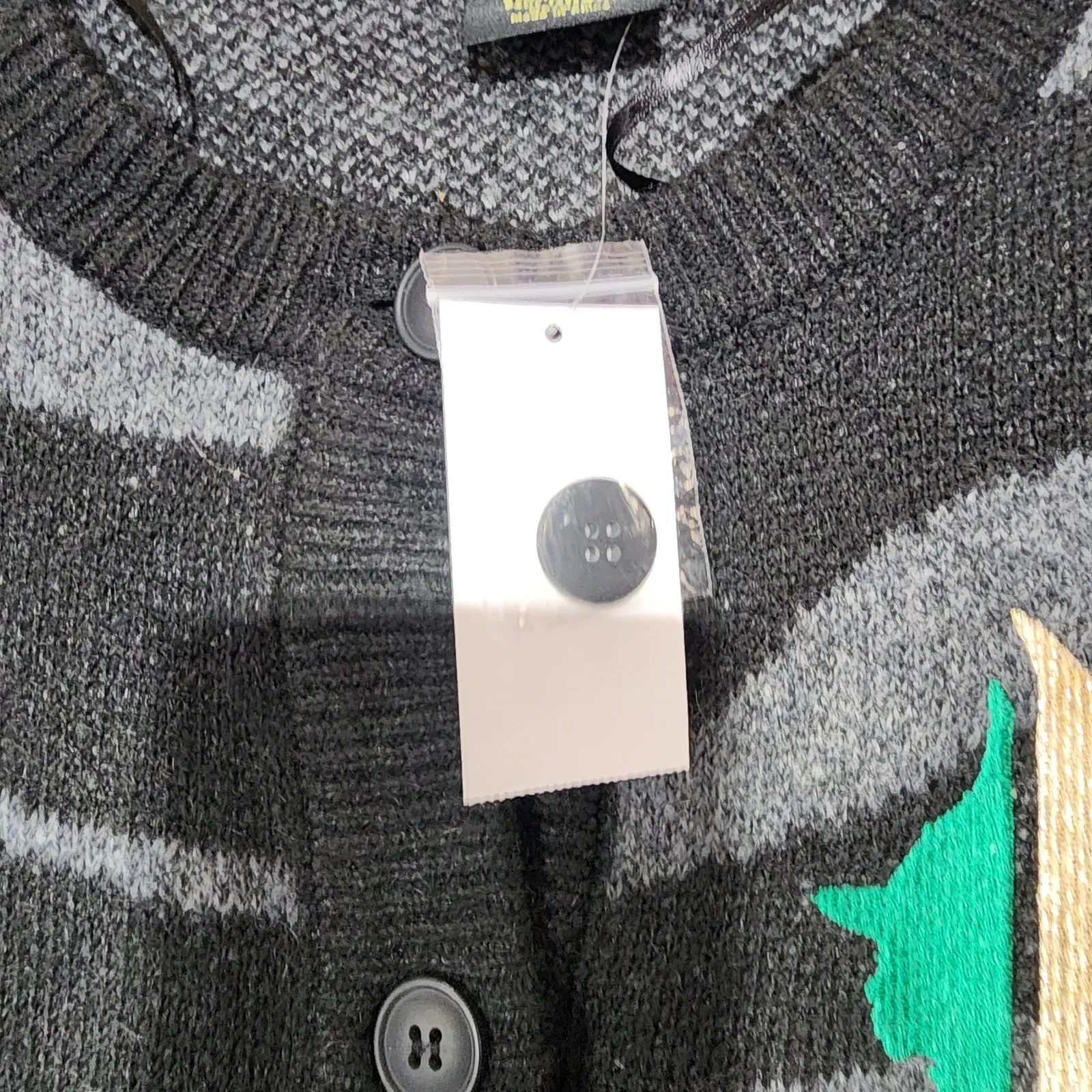 Wicked cardigan sweater women's medium Black - Image 3