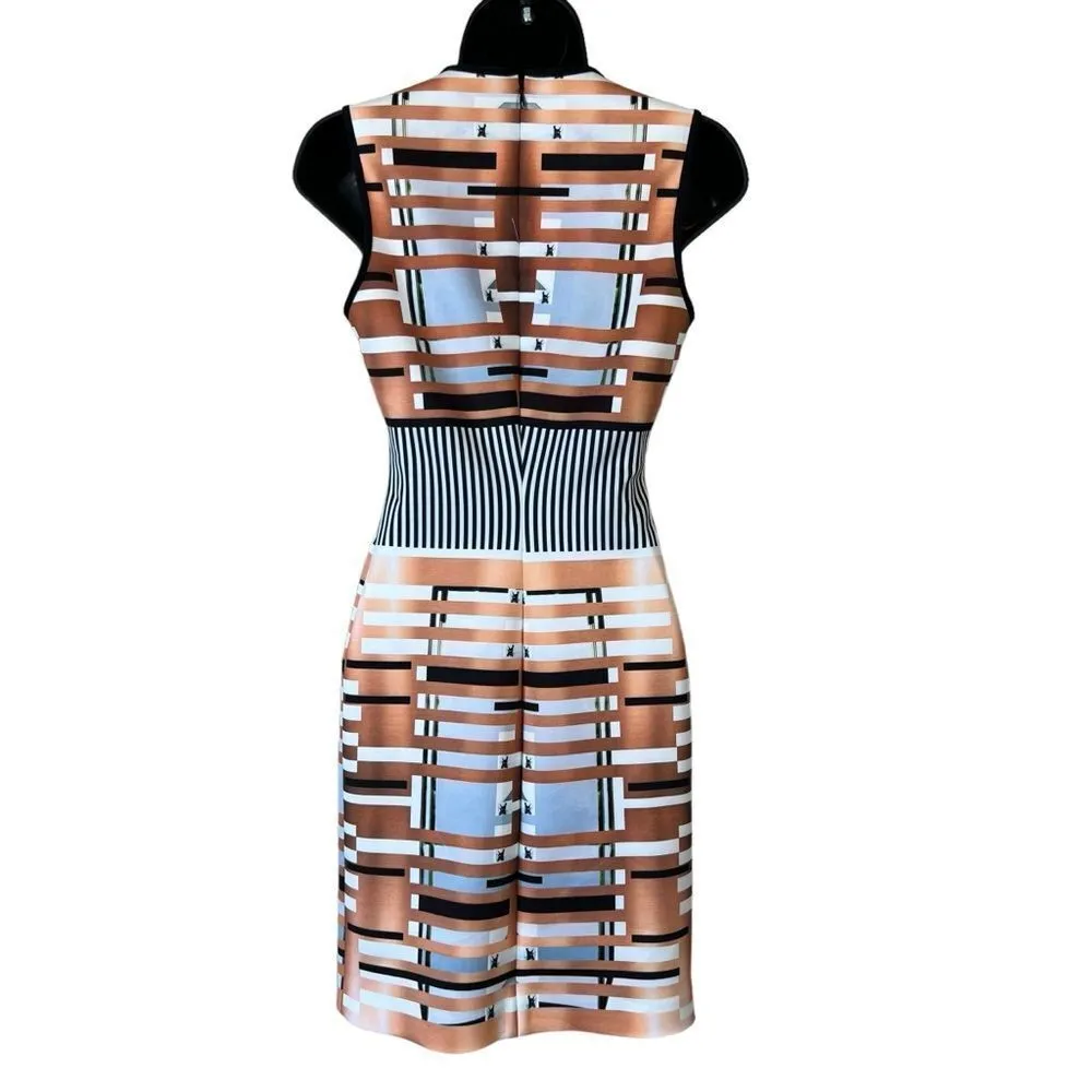 Clover Canyon Digital Print Fitted Scuba Dress - Image 12