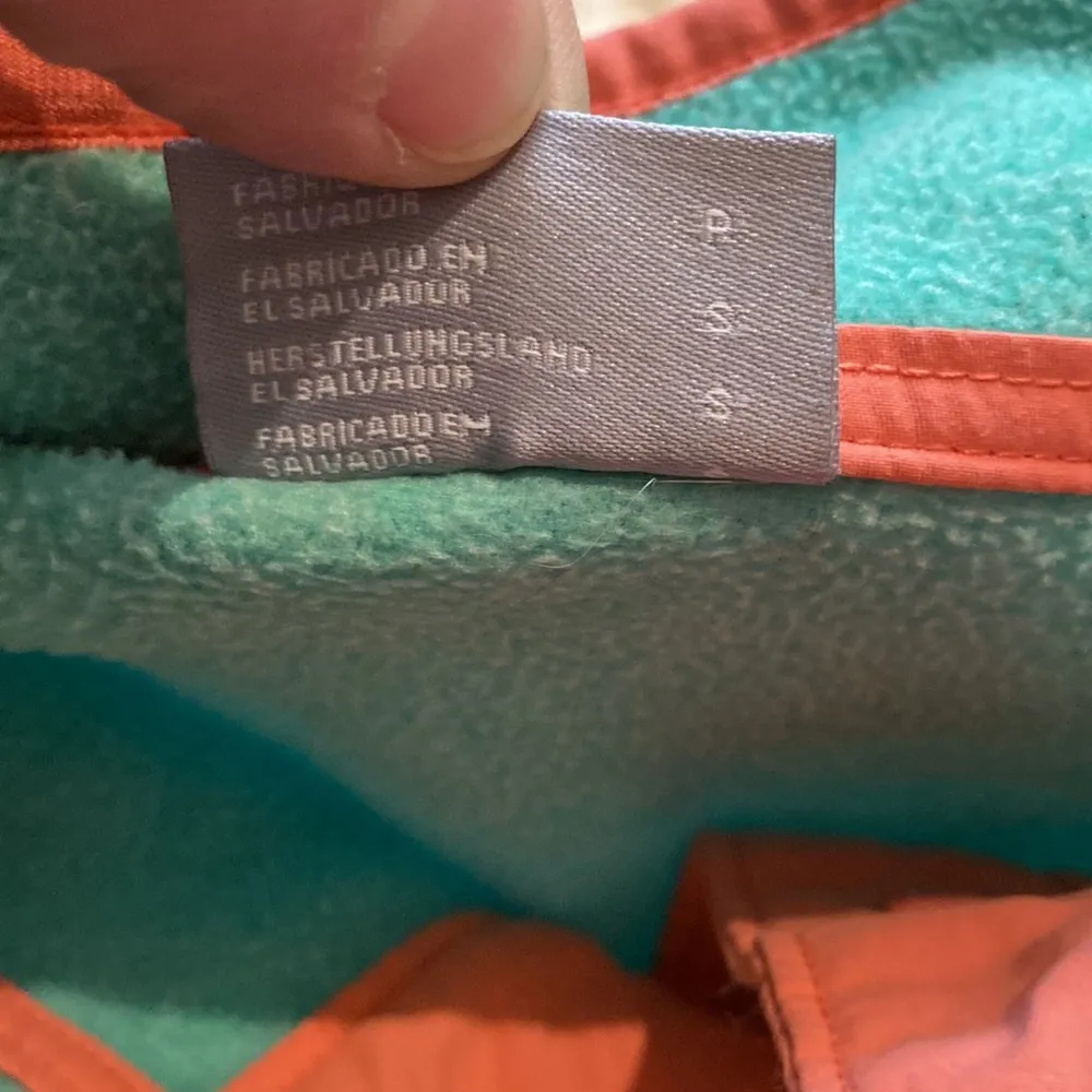 Columbia Women’s Fleece Jacket Sea Foam Green/Coral Pink EUC Sz Small Polyester - Image 8