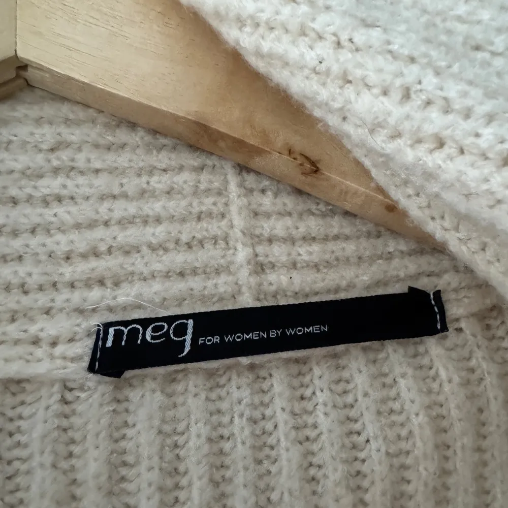 MEG by Meghan Kinney Cream Chunky Knit Oversized Comfy Open Cardigan Size undefined - Image 4