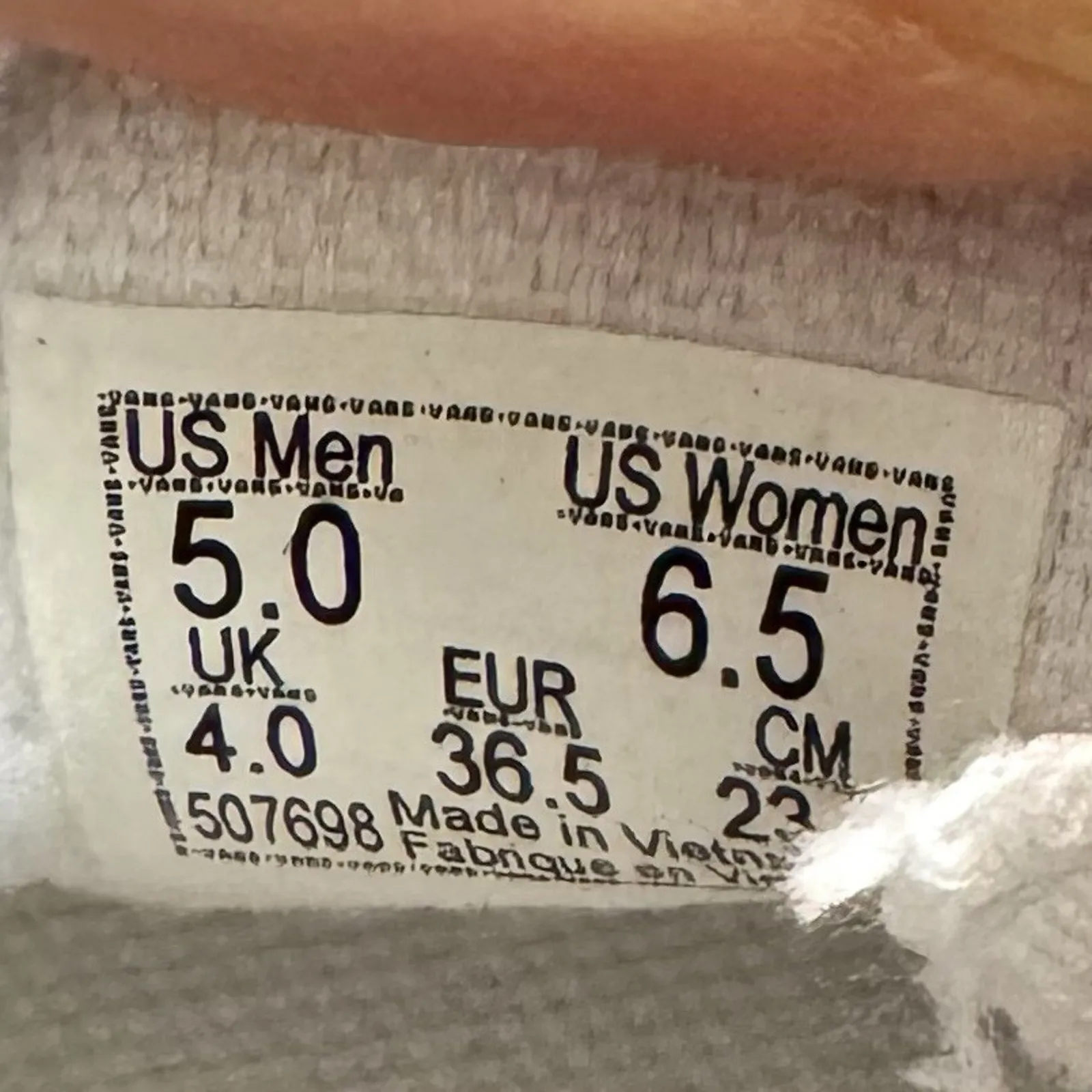 VANS Classic Slip On PRIDE LGBTQ+ Women’s 6.5 Multicolor Rainbow Low Top Shoes - Image 9