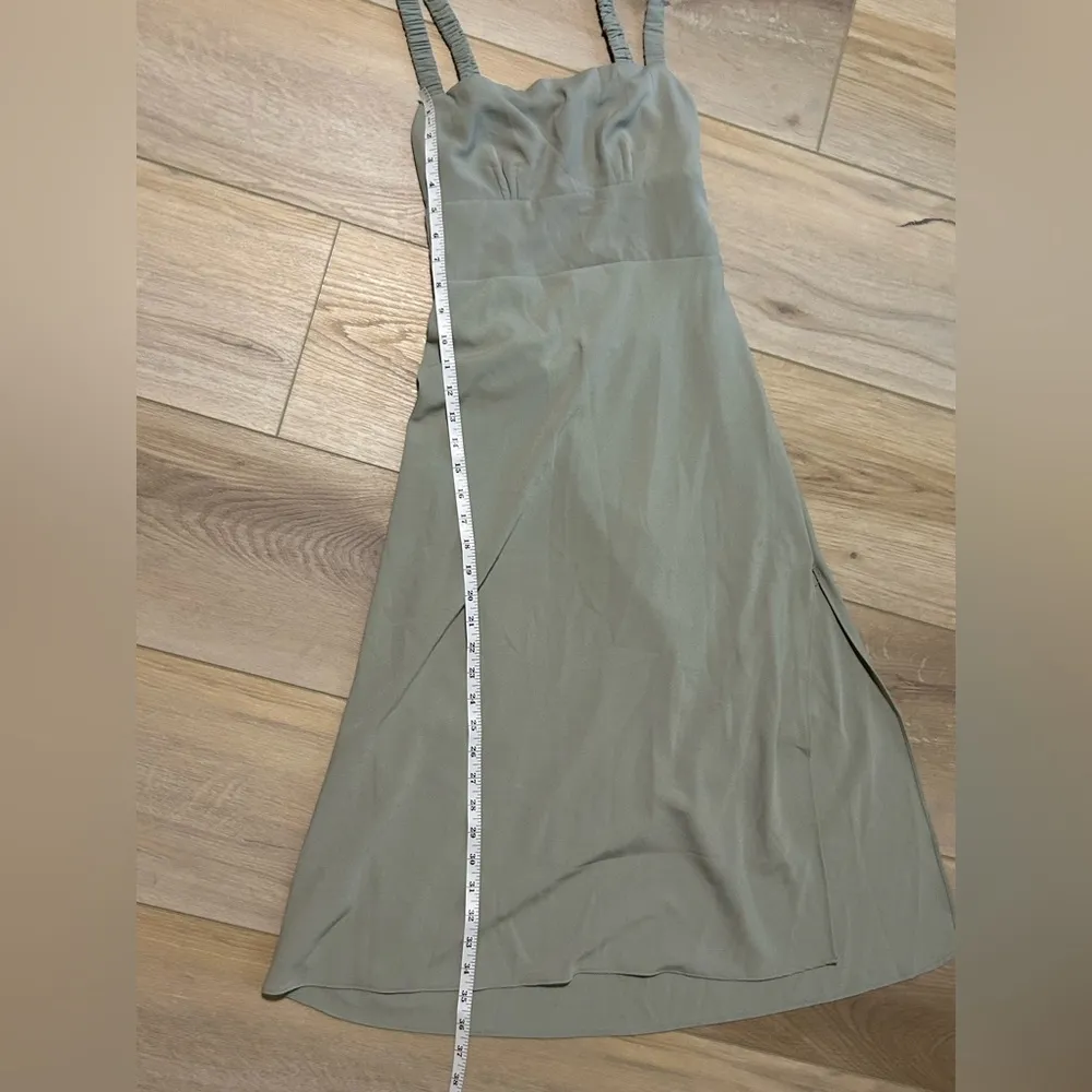 Abercrombie Sage Green Slip Dress w/Open Tie Back - Image 7