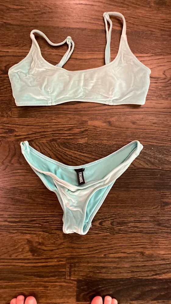 Blue Crush Velvet Bikini - Image 4