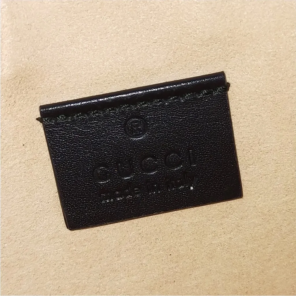 Gucci Black Leather Egg Pouch Clutch with UFO Design - Image 7