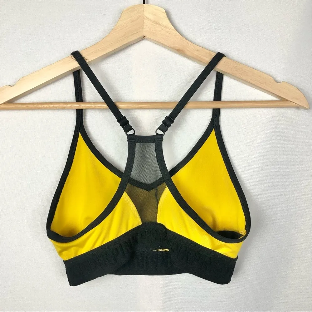 PINK Victoria's Secret Yellow & Black Ultimate Lightly Lined Sports Bra XS - Image 22
