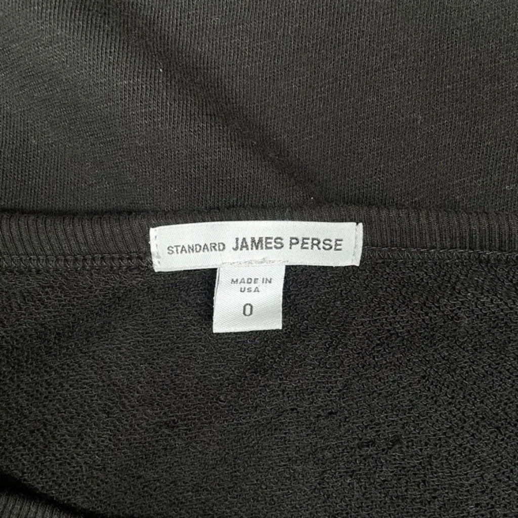 Standard James Perse Sweater Dress Womens‎ 0 Black Cotton Knit - Image 5