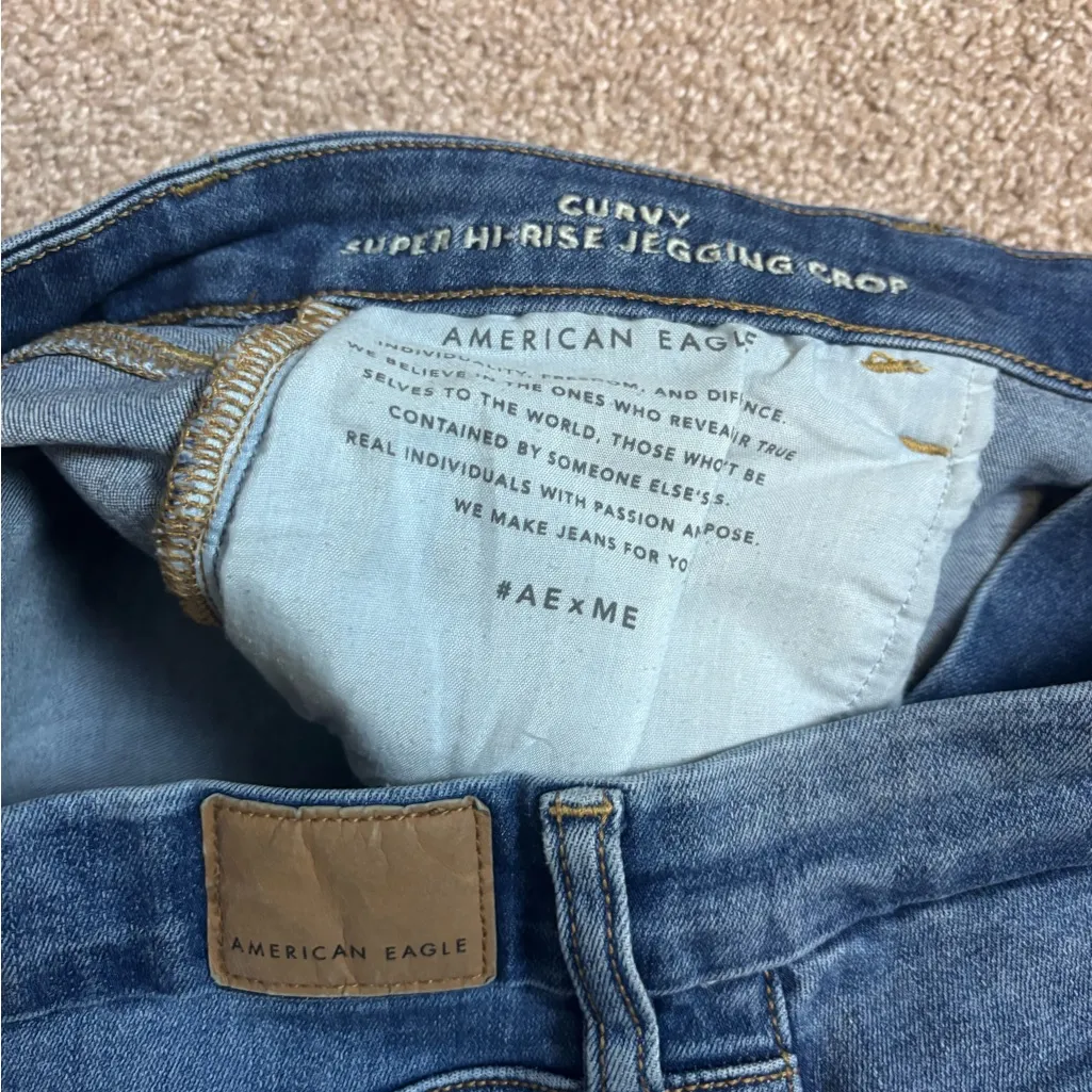 American Eagle Outfitters Curvy Super Hi-Rise Jegging Crop Skinny Jeans - Image 6