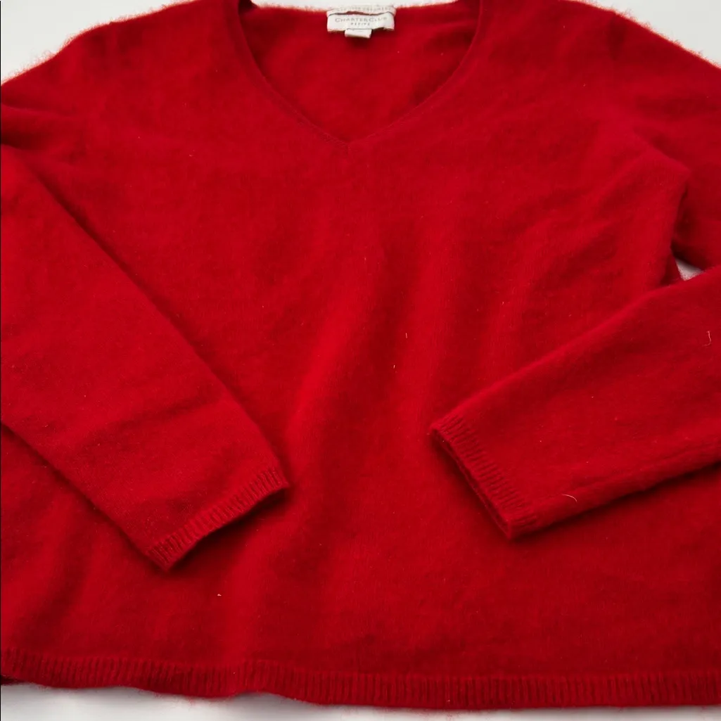 Charter Club Red V-Neck Sweater - Image 16