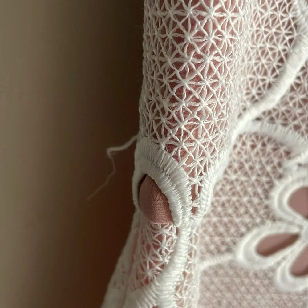 ALEXIS Boriana Off Shoulder Lace Romper White - Image 8