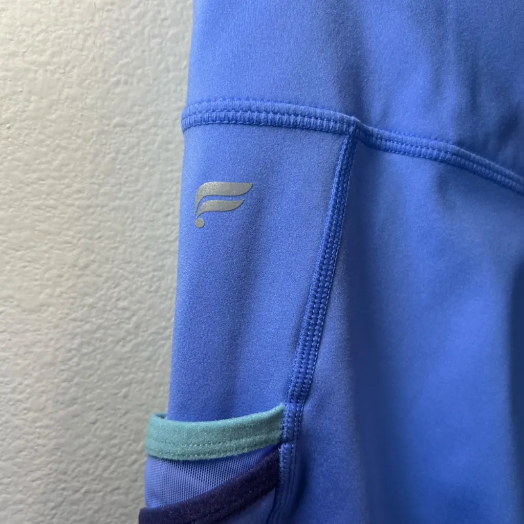 Fabletics Women's Trinity Motion 365 Leggings Blue Workout Pockets Stretch Small - Image 9