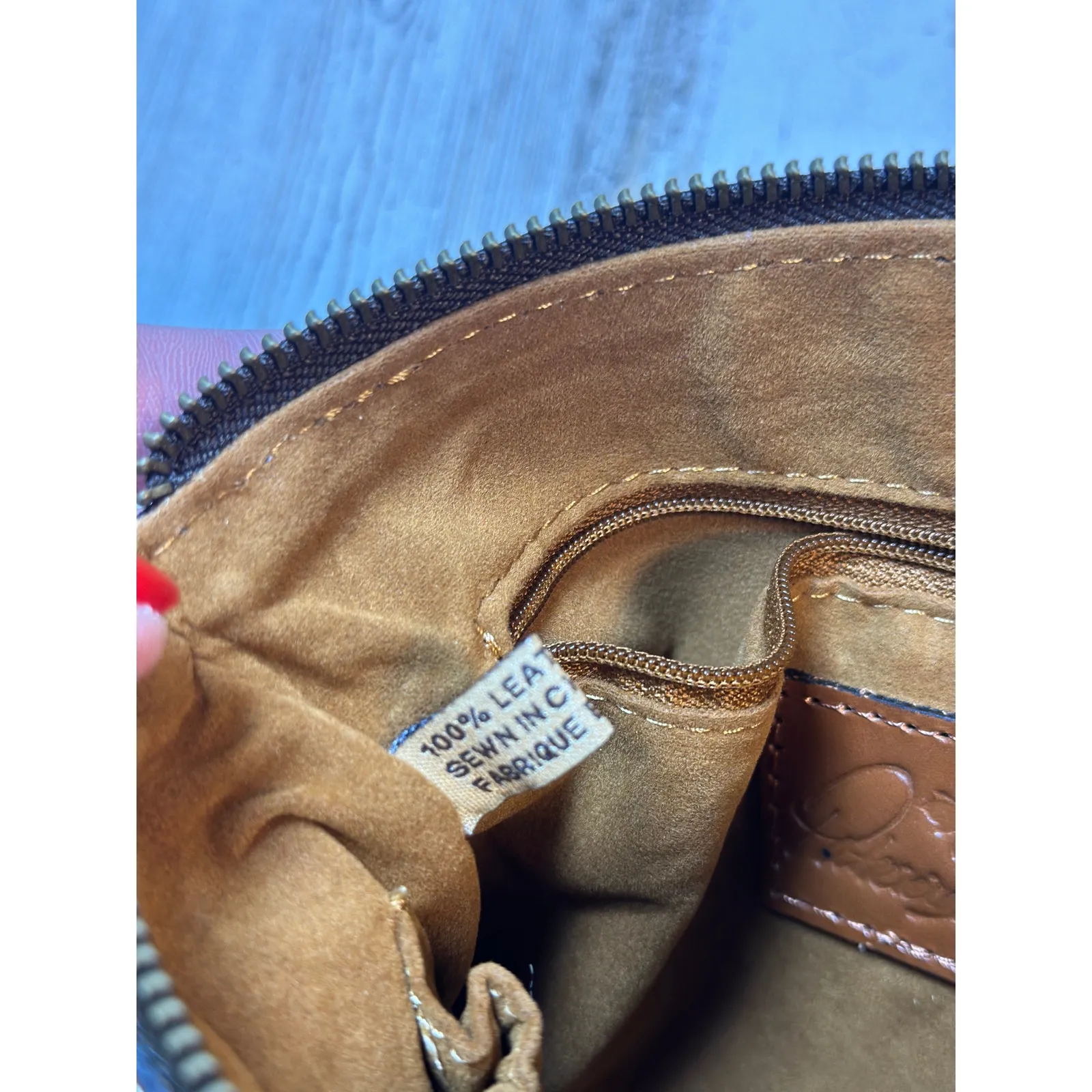 NWT Patricia Nash Florence Brown Embossed Leather Wristlet Pouch P28307 - Image 5