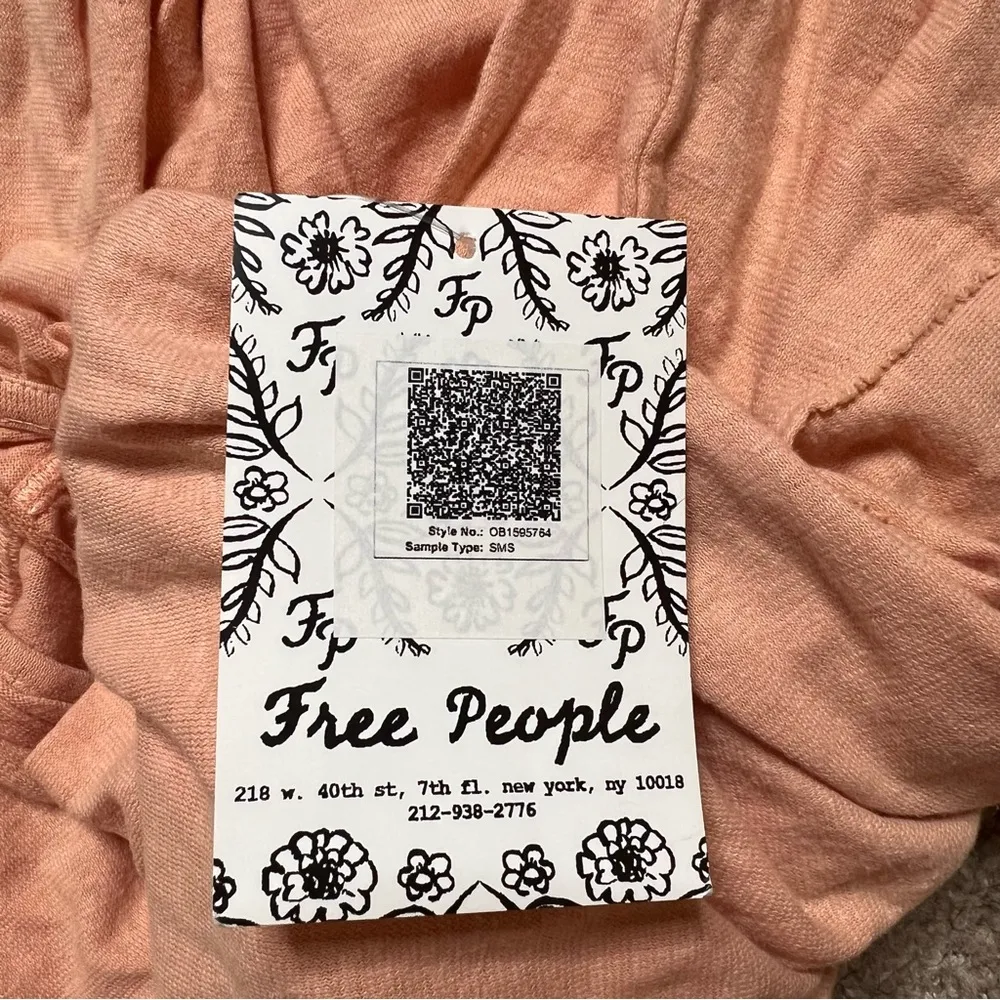 Intimately Free People Care FP Hemp Bella Long Sleeve Top XS Women’s Blush NWT. - Image 5