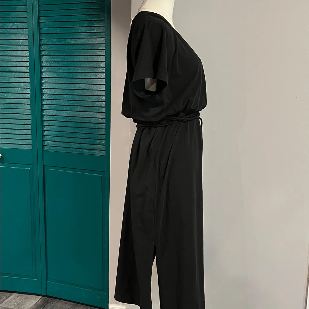 Revolve NWT Z SUPPLY Maryn Wrap Midi Dress – Black  XS V-Neck & Rope Belt - Image 5