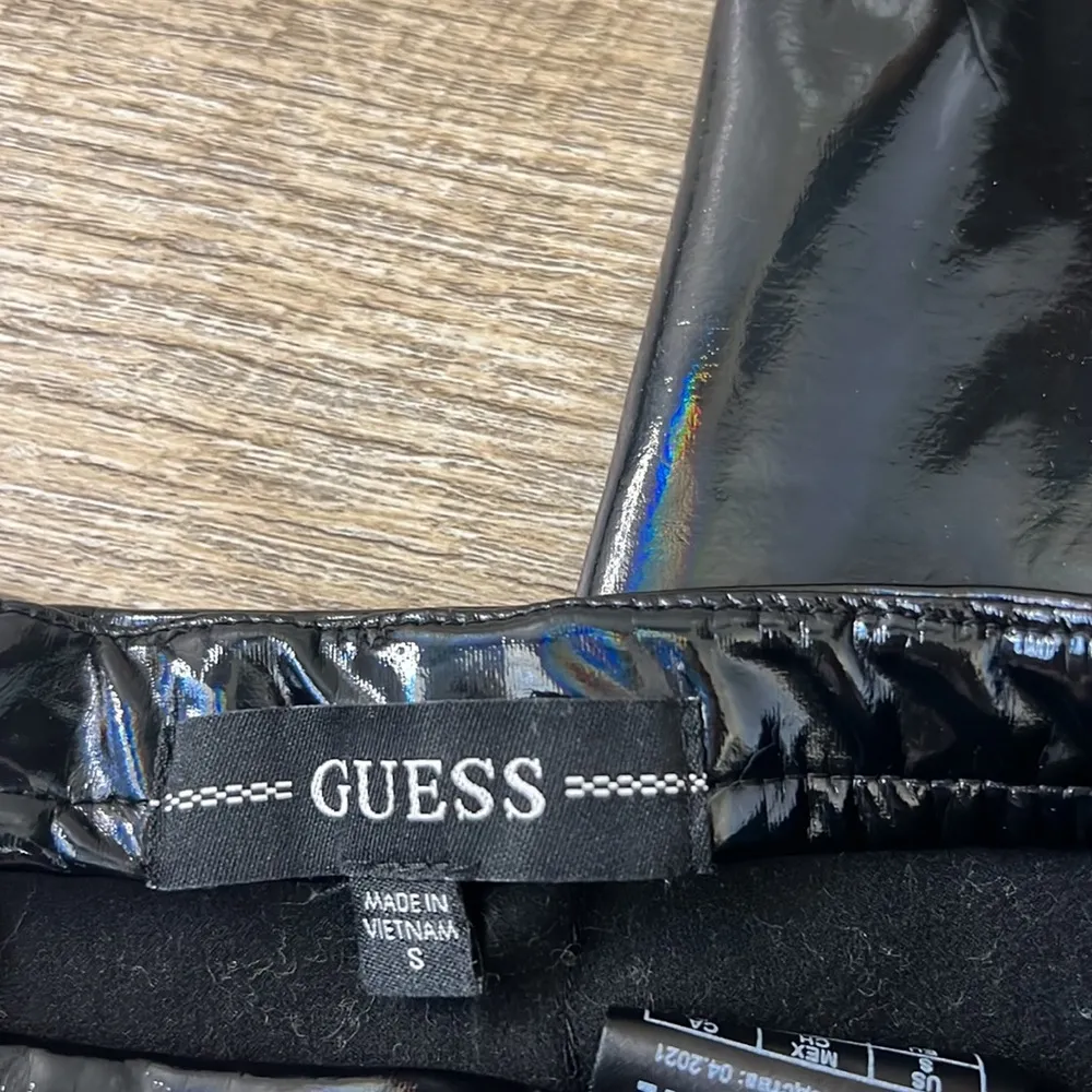 Guess Holographic Faux Leather Pants Size Small - Image 2