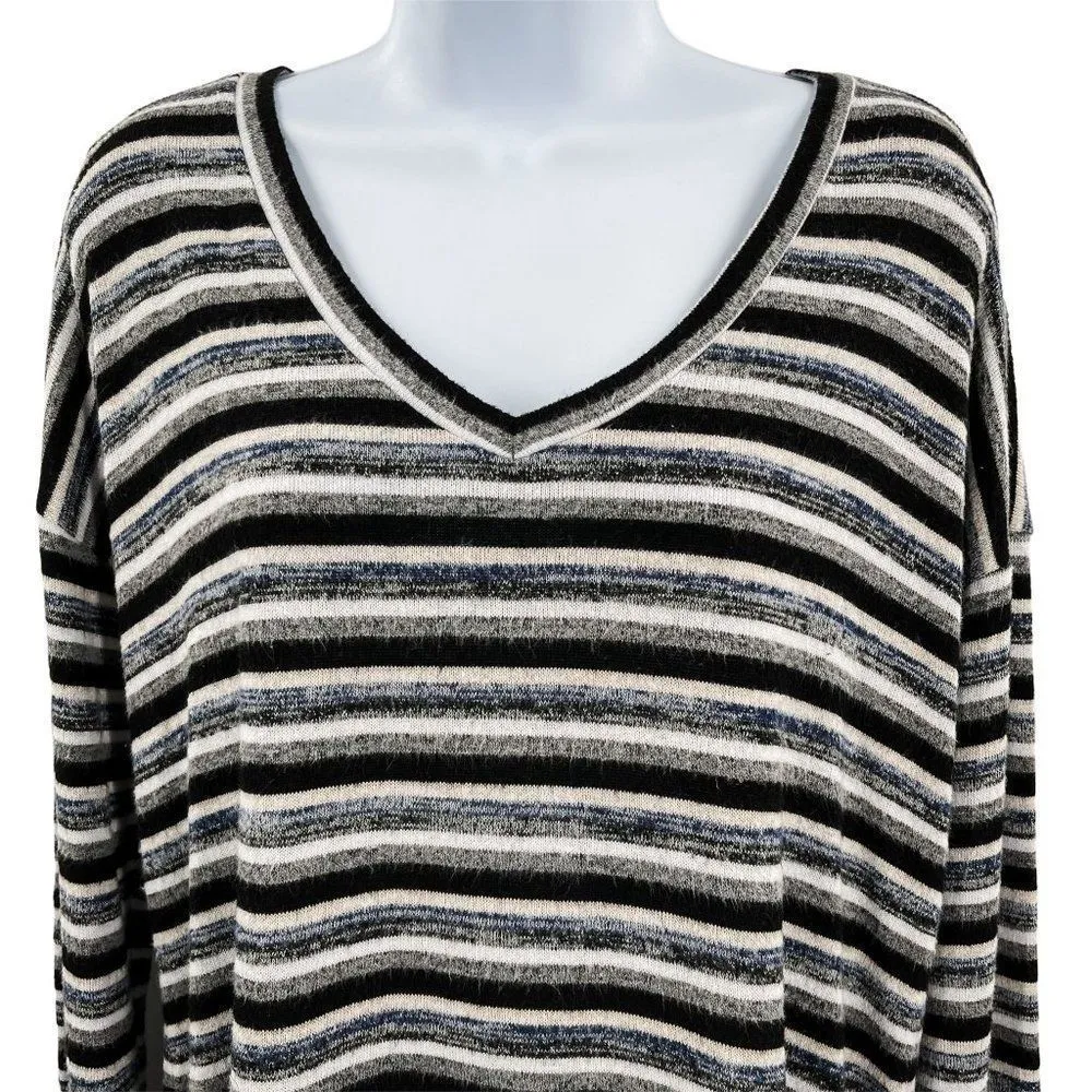 American Eagle Soft & Sexy Plush Oversized V-Neck Long Sleeve Knit Top Large - Image 64