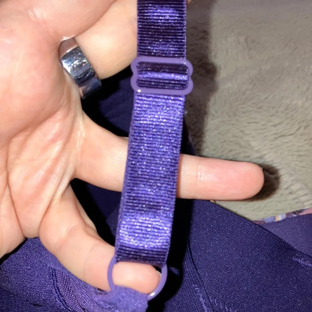 Rhonda Shear Molded Cup Bra With Mesh Back Detail, 2X Purple - Image 3