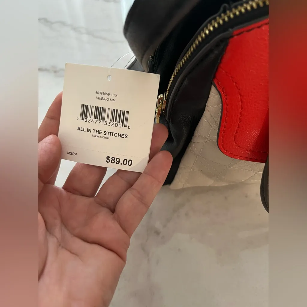 Anne klein Stylish Red and‎ Black Handbag - Image 2