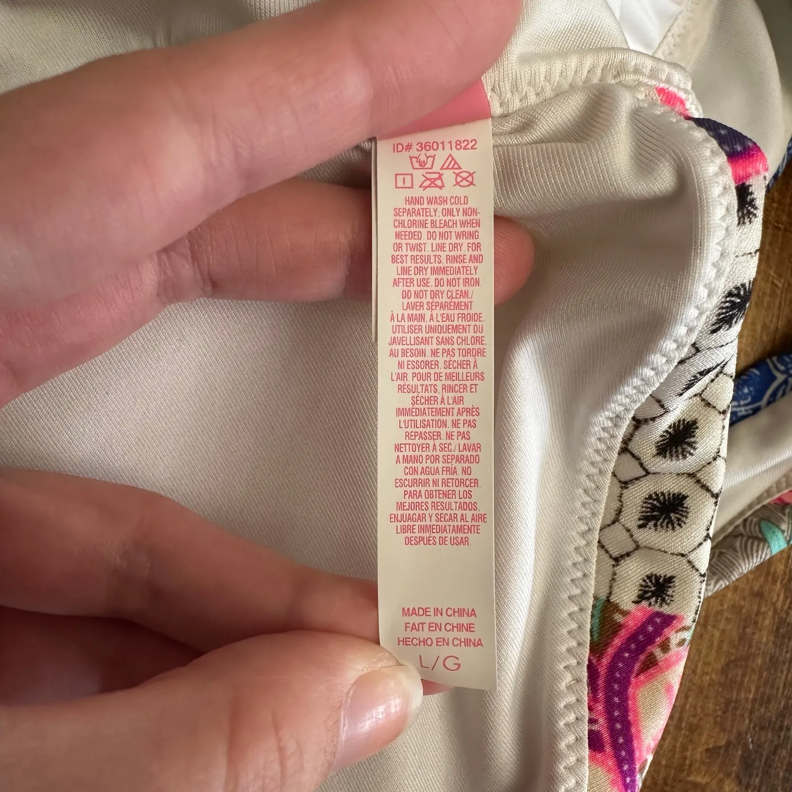 Victoria’s Secret Bikini Top L Boho Y2K Triangle Tassel Swim Floral Festival‎ - Image 6