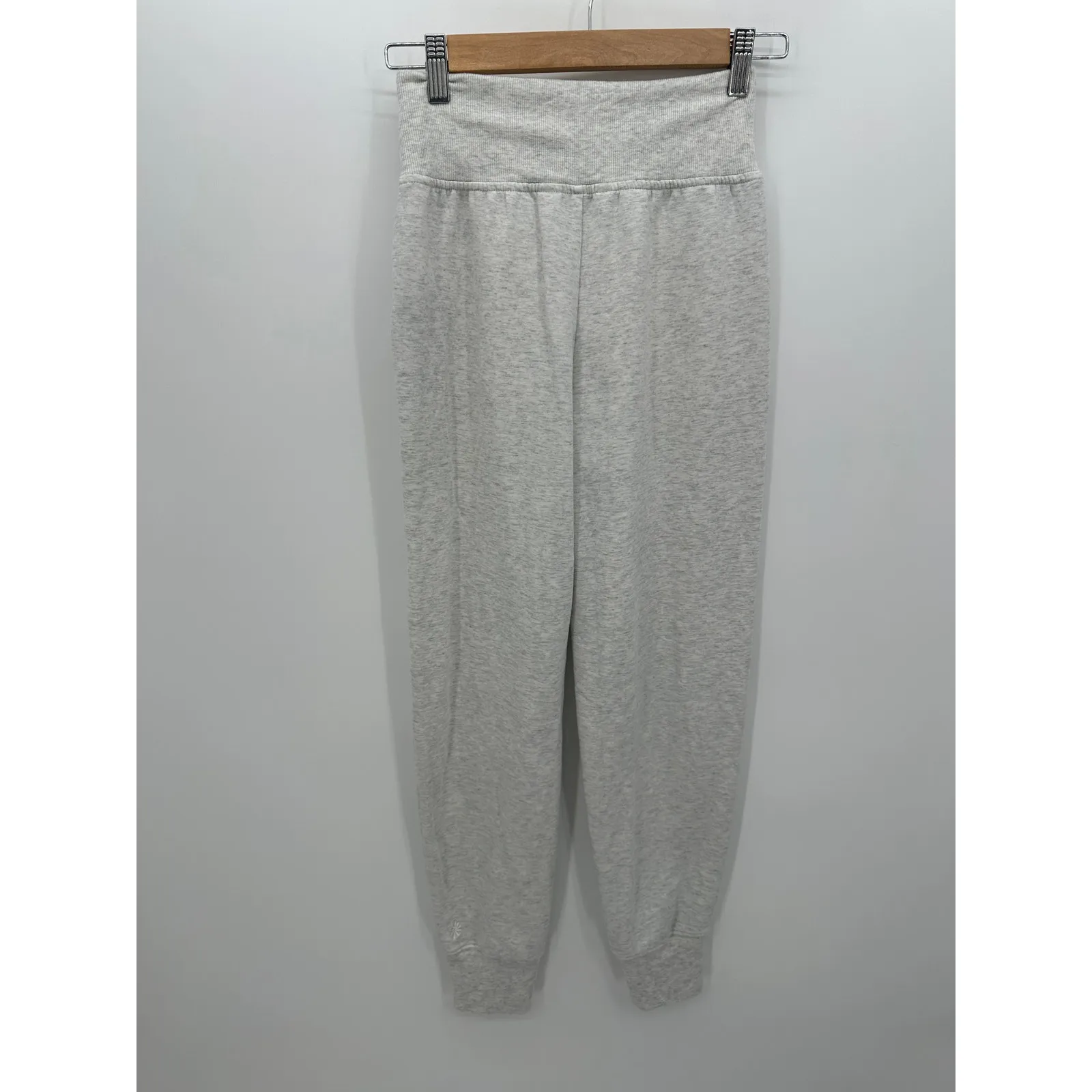 Athleta Womens Coaster Luxe High Rise Jogger Size XXS Gray Fleece Lounge Pants - Image 2
