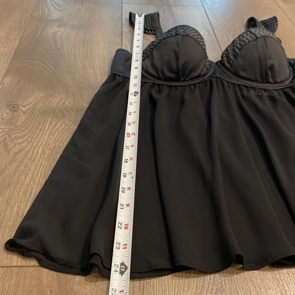 2008 Victoria’s Secret Sexy Little Things Black Babydoll Slip Size 36C - Image 10